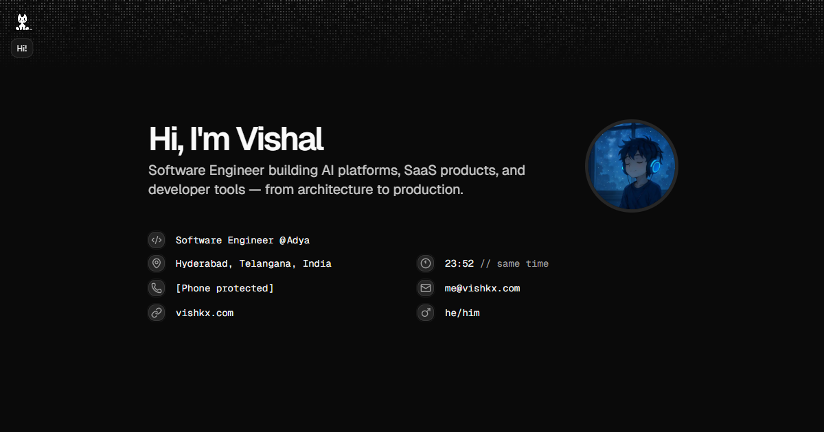 Vishal – Software Engineer